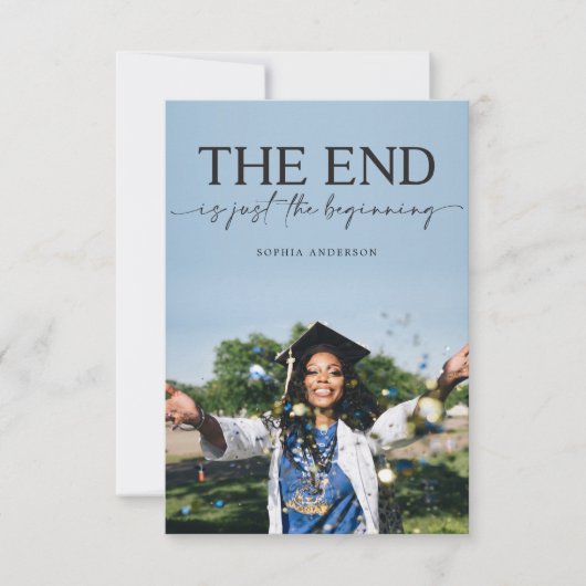 卒業発表グラードパーティの招待状 案内状 (正面)