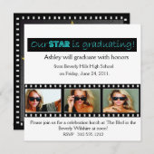 卒業発表ハリウッドスターアクア 招待状 (正面/裏面)