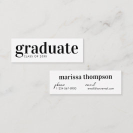 卒業発表ビジネスカード スキニー名刺