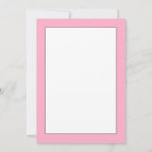 卒業発表ピンク 招待状 (裏面)