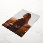 卒業発表フォイルカード 箔招待状 (回転した状態)