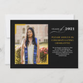 卒業発表フォトカード招待状 招待状 (裏面)