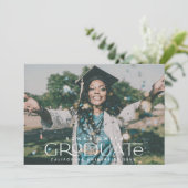 卒業発表フォトカード 案内状 (スタンド正面)