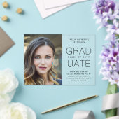 卒業発表フォトミニマルモダンリスト アクリル招待状 (インサイチュ (ウェディング))