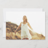 卒業発表フォトミニマル主義者 招待状 (裏面)