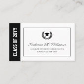 卒業発表モダン名カード挿入 コーリングカード (正面)