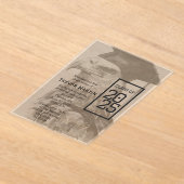 卒業発表ユニークアクリル招待状 アクリル招待状 (レイダウン)