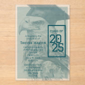 卒業発表ユニークアクリル招待状 アクリル招待状 (正面)