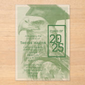 卒業発表ユニークアクリル招待状 アクリル招待状 (正面)