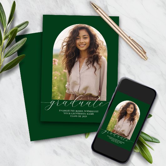 卒業発表写真アーチ – Dk.Green 招待状