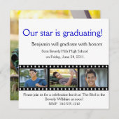 卒業発表写真カードフィルム 招待状 (正面/裏面)