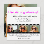 卒業発表写真カードフィルム 招待状 (正面/裏面)