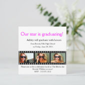 卒業発表写真カードフィルム 招待状 (スタンド正面)