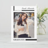 卒業発表及び招待状 招待状 (スタンド正面)