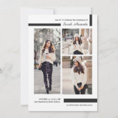 卒業発表及び招待状 招待状 (裏面)