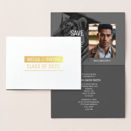 卒業発表招待状フォイルカード 箔カード