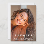 卒業発表招待状卒業フォトカード 招待状 (正面)
