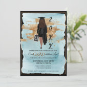 卒業発表招待状色抜き 招待状 (スタンド正面)