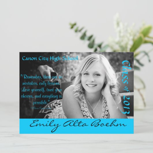 卒業発表招待状 招待状 (スタンド正面)