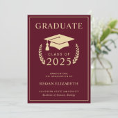 卒業発表招待状 招待状 (スタンド正面)