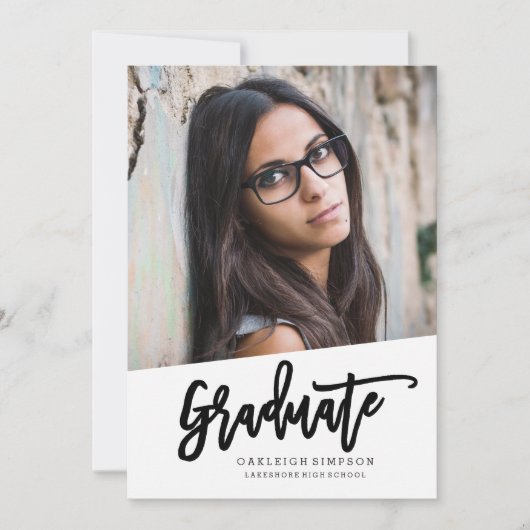 卒業発表芸術的 案内状 (正面)