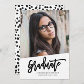 卒業発表芸術的 案内状 (正面/裏面)