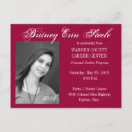 卒業発表 インビテーションポストカード