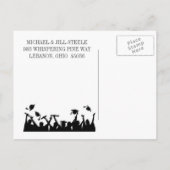 卒業発表 インビテーションポストカード (裏面)