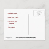 卒業発表 インビテーションポストカード (裏面)