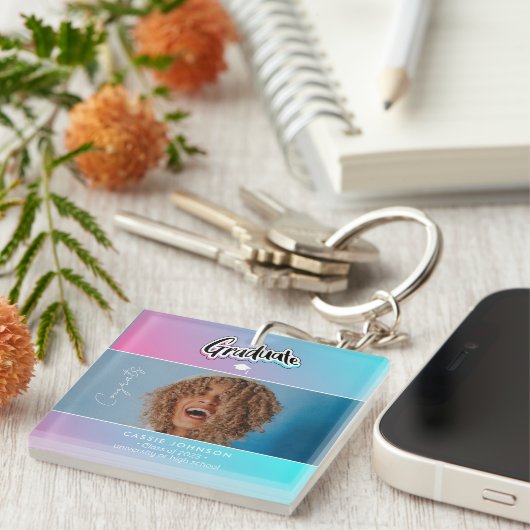 卒業発表 キーホルダー (正面右)