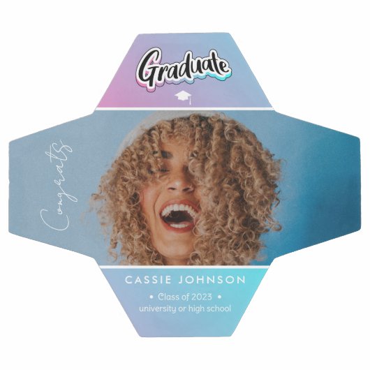 卒業発表 サッカーボール (フラット)