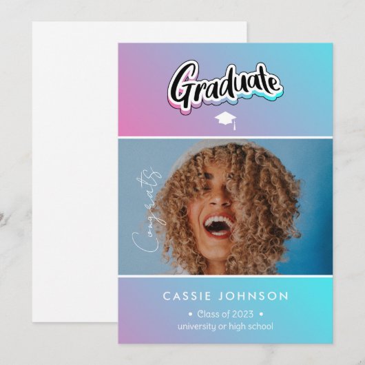 卒業発表 シーズンカード (正面/裏面)