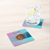 卒業発表 スクエアペーパーコースター (インサイチュ)