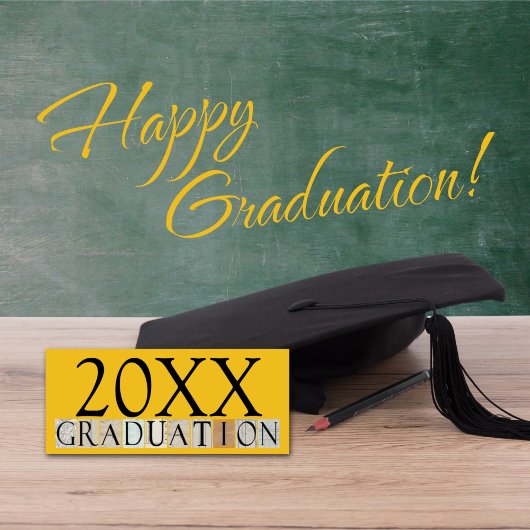 卒業発表/パーティの招待状[金ゴールド] 招待状