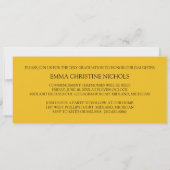 卒業発表/パーティの招待状[金ゴールド] 招待状 (裏面)