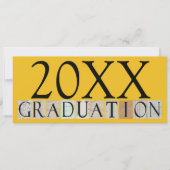 卒業発表/パーティの招待状[金ゴールド] 招待状 (正面)