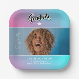 卒業発表 ペーパープレート