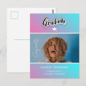 卒業発表 ポストカード (正面/裏面)