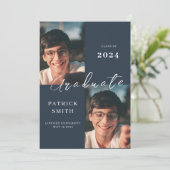 卒業発表、モザイク – 青 招待状 (スタンド正面)