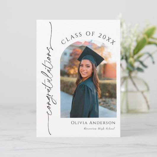 卒業発表（写真あり） 招待状 (スタンド正面)