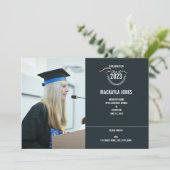 卒業発表/招待状カード 案内状 (スタンド正面)