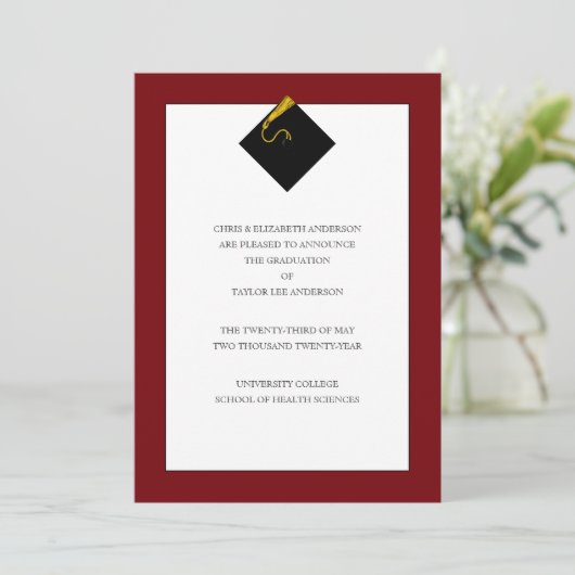 卒業発表 招待状 (スタンド正面)