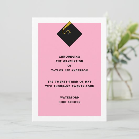 卒業発表 招待状 (スタンド正面)