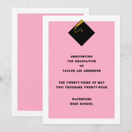 卒業発表 招待状