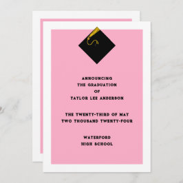 卒業発表 招待状