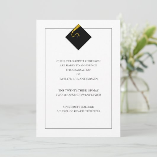 卒業発表 招待状 (スタンド正面)