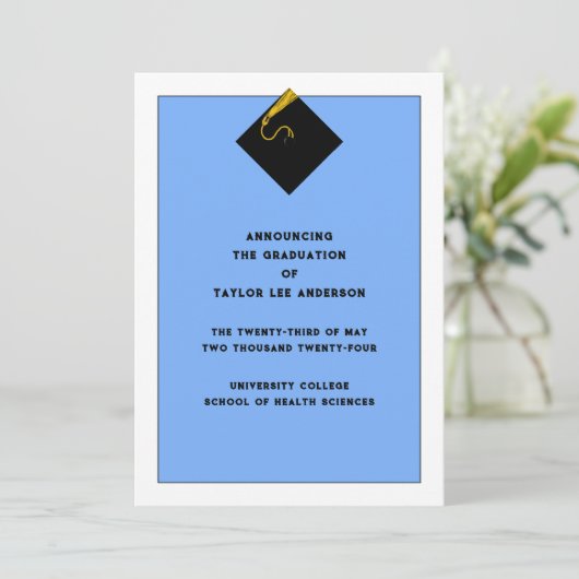 卒業発表 招待状 (スタンド正面)