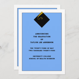 卒業発表 招待状