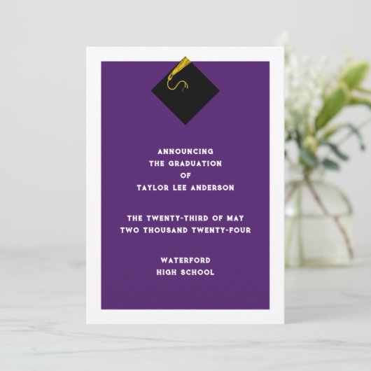 卒業発表 招待状 (スタンド正面)