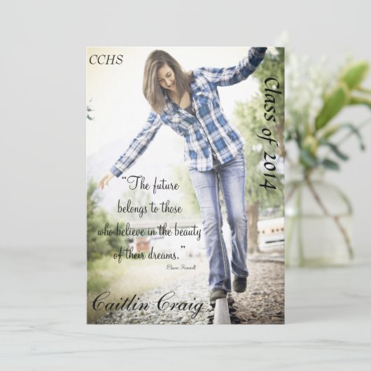 卒業発表 招待状 (スタンド正面)